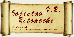 Vojislav Ritopečki vizit kartica